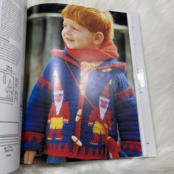 Vintage 90s Great Crocheted Sweaters in a Weekend Hardcover Book - Picture 6 of 7